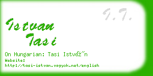 istvan tasi business card